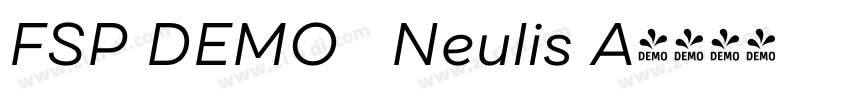 FSP DEMO   Neulis A字体转换